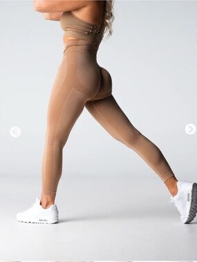 NVGTN Taupe Performance Seamless Leggings